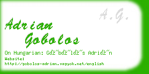 adrian gobolos business card